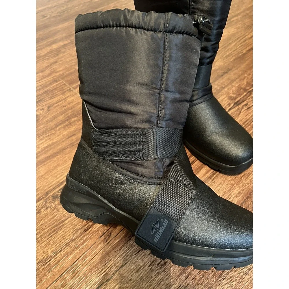 Yislabao Women's Snow/Winter Rubber Boots Size EUR 40 US 7.5-8 Faux Fur Black